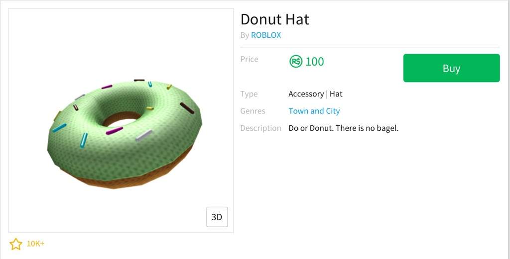 Donut Hat Roblox Wiki