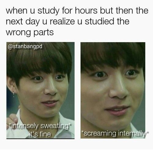 [BTS] Exams Memes | ARMY's Amino