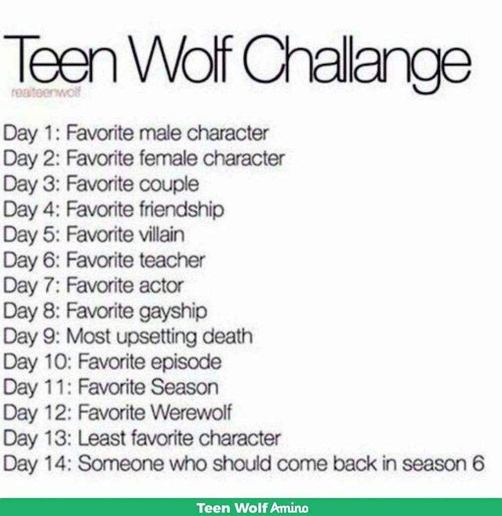 Teen Wolf Challenge Day 7 Teen Wolf Amino