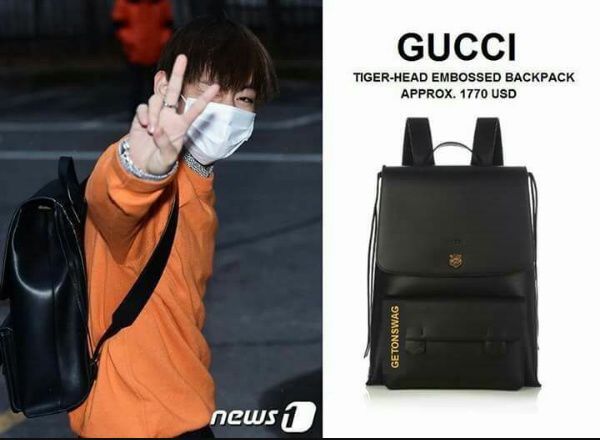 kim taehyung gucci bag