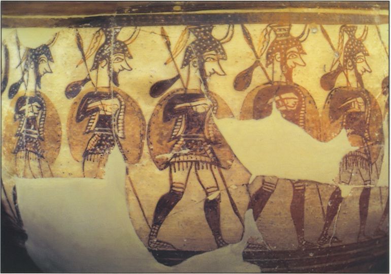 warlike mycenaean art