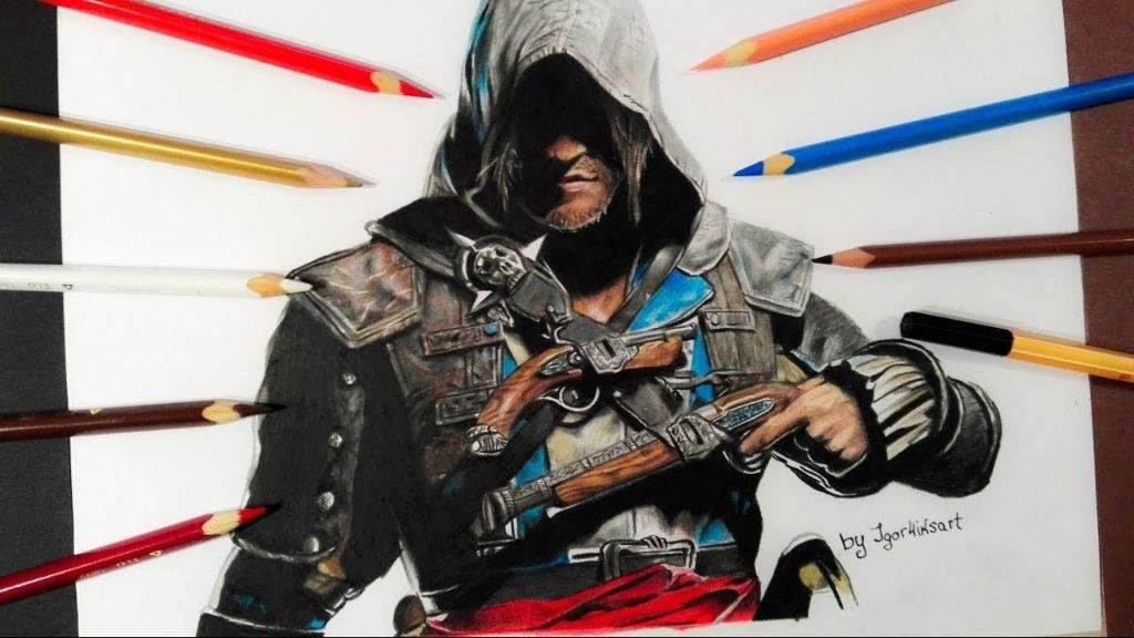 assassin creed drawing