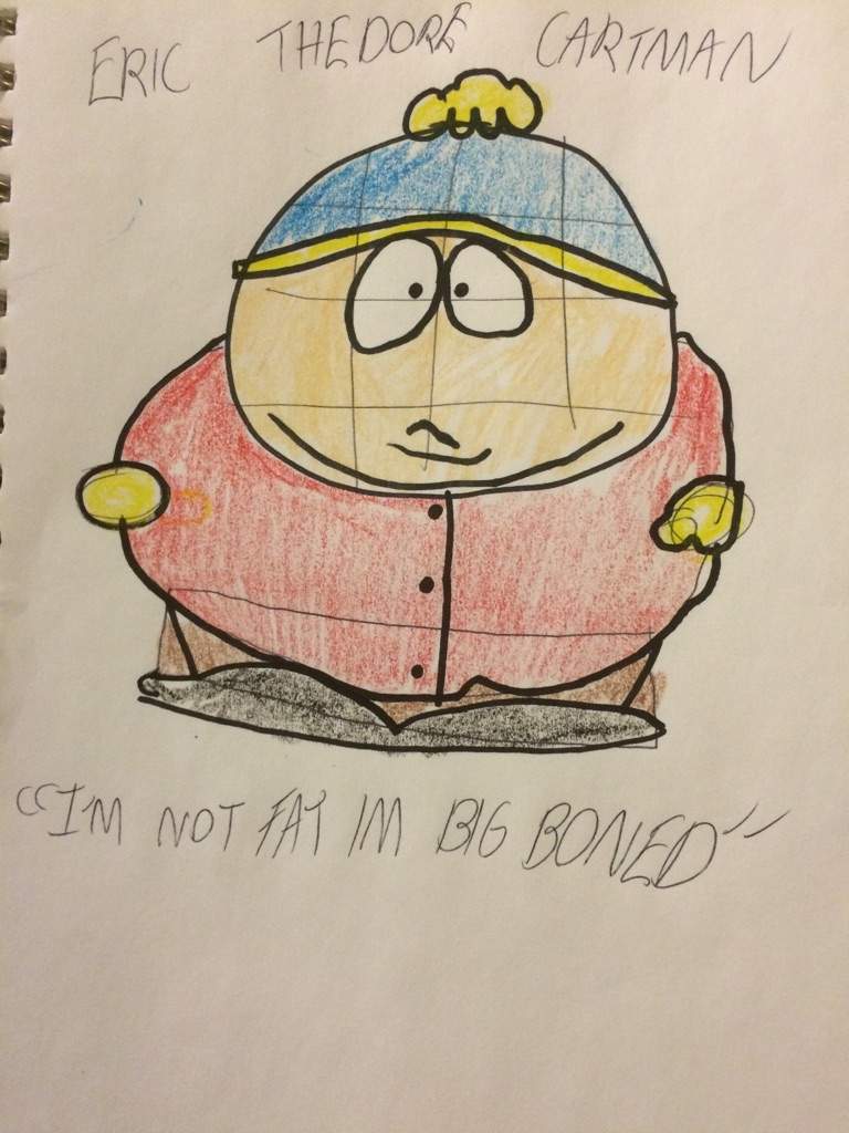 My Drawing Of Eric Cartman for Profile Picture | Cartoon Amino