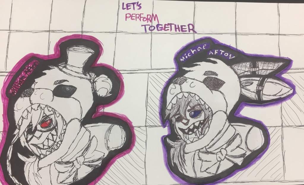 Lets Preform Together William Afton And Michael Afton Fnaf Sister