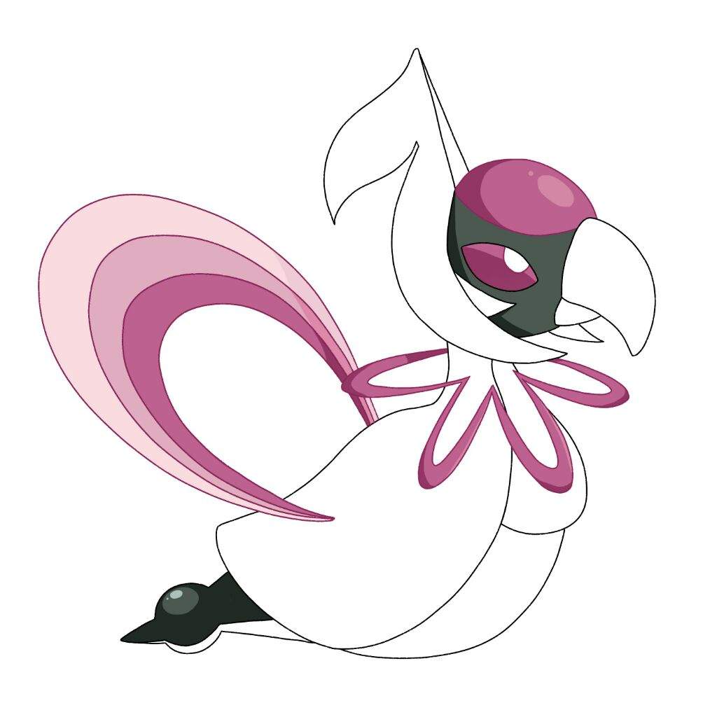 [Fusion] Cresselia x Chatot (My Art) | Pokémon Amino