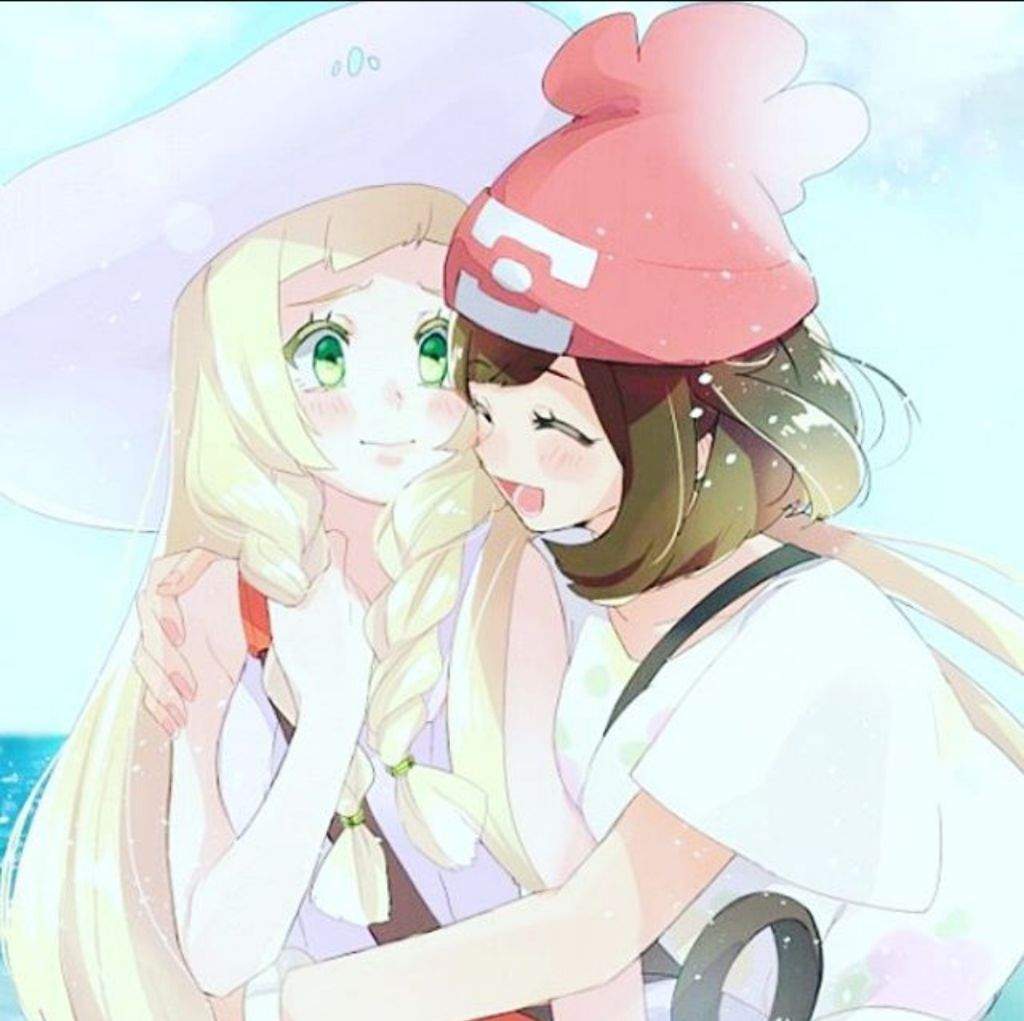 Elio (Sun)/Selene (Moon)X Lillie, Specifically Selene/Moon x Lillie. 