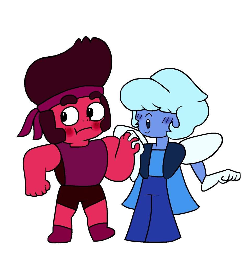 GENDERBENT RUBY AND SAPPHIRE ! ️💙 | Steven Universe Amino