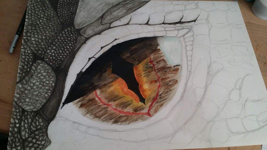 Smaug eye drawing | LOTR Amino