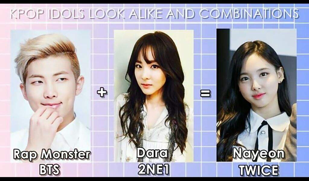 Kpop idol look alike and combination 2NE1 Amino