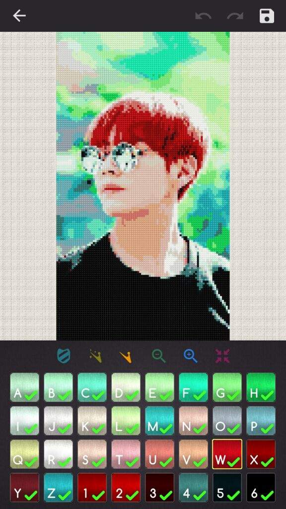 Tae Hyung Cross Stitch App Army S Amino