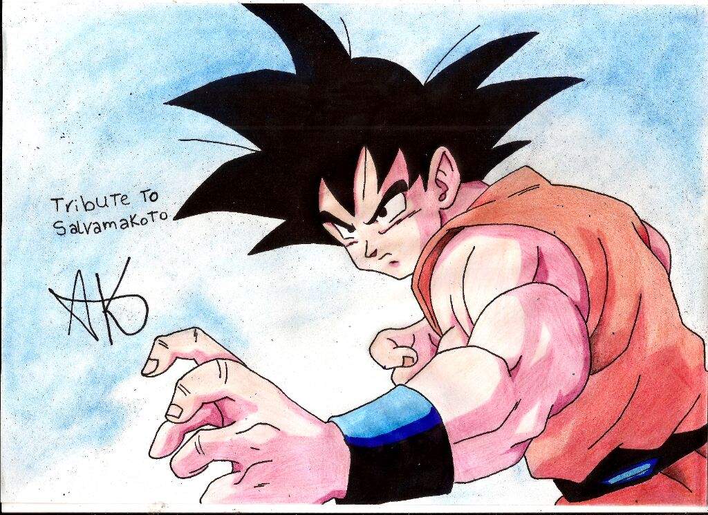 Dibujo De Gokutributo A Salvamakoto Dibujosak7 Dragon Ball EspaÑol Amino 2541