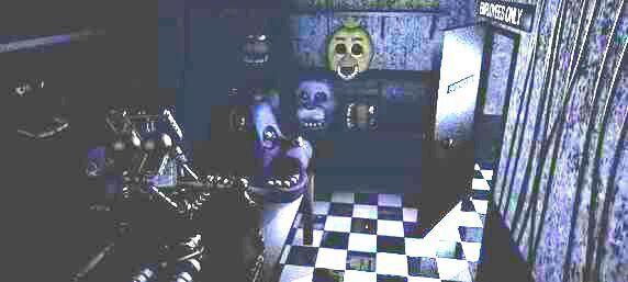 Fnaf 1 layout and All Cams ( Brightened )  Five Nights At 