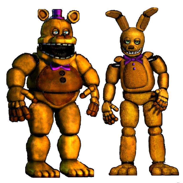 Today I made fix versions of nightmare fredbear and springtrap.