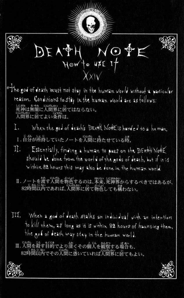 Rules Of The Death Note 1 24 Anime Amino
