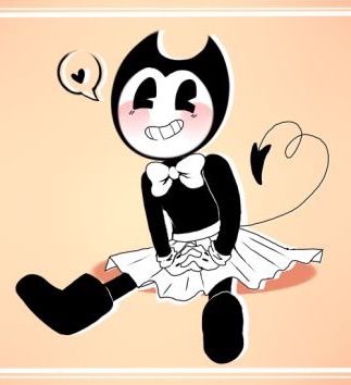 Bendy is so cute in a dress !!! | Bendy and the Ink Machine Amino