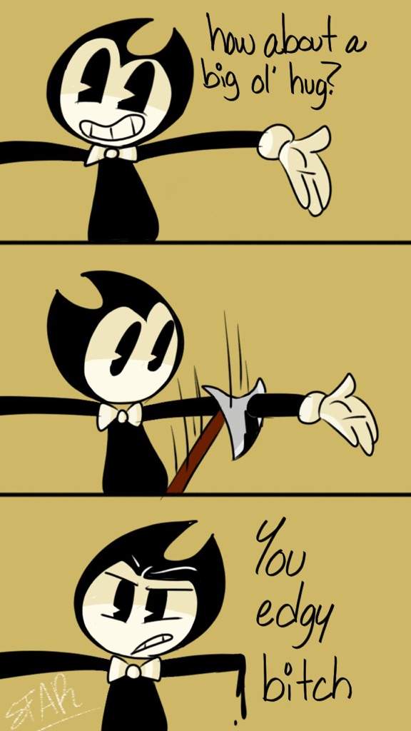 Inky (my OC)smart/lazy(has Ink Illness) | Bendy and the Ink Machine Amino