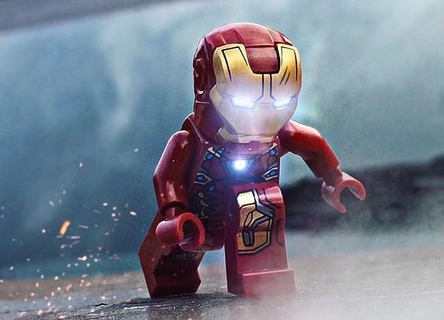 lego iron man animation