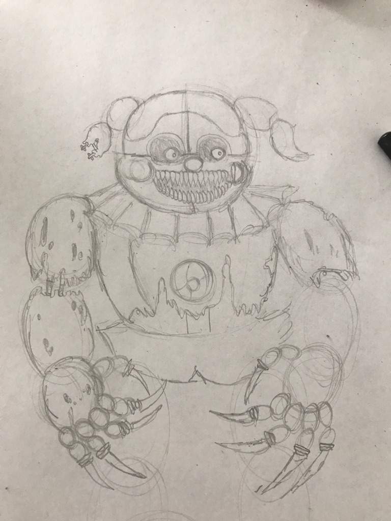 Nightmare Circus Baby Drawing | Five Nights At Freddy's Amino