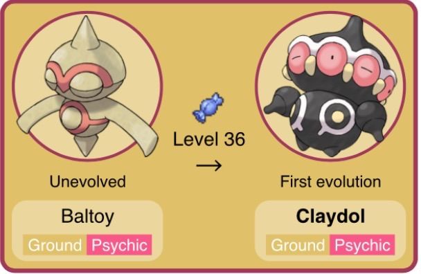 claydol evolution