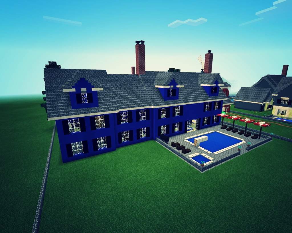  Blue  Concrete House  Minecraft  Amino