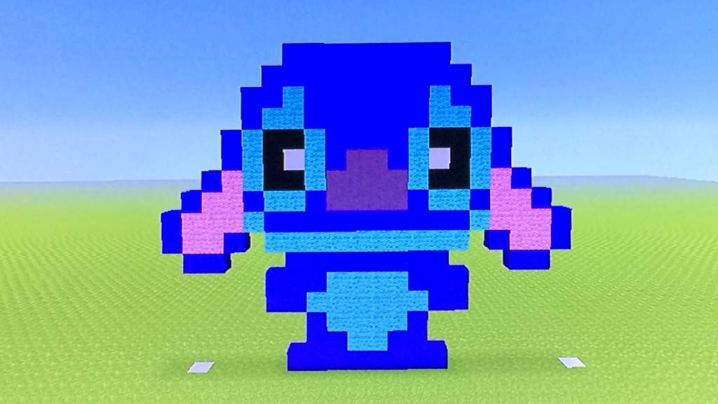 •_Kawaii Stitch Pixel Art_• | Minecraft Amino