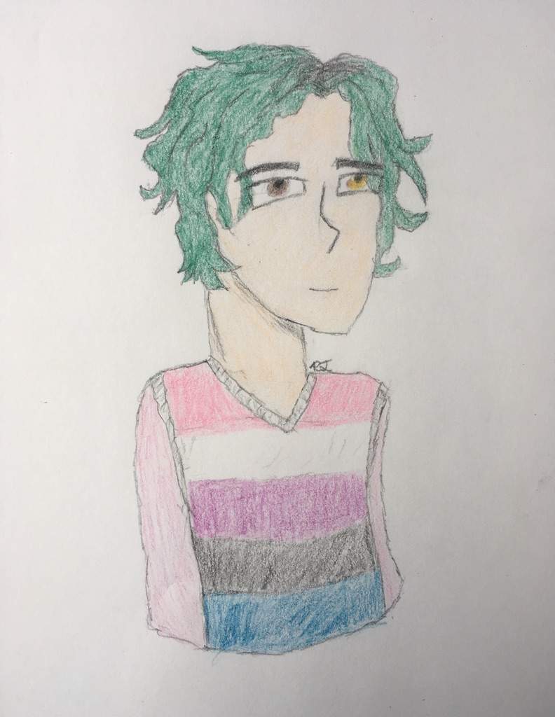 Genderfluid Pride! Alex Fierro Drawing | Halfblood Amino