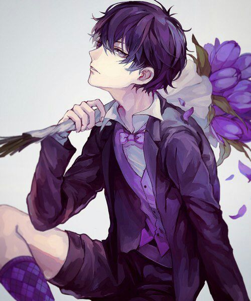 Anime Art Boys Purple Anime Amino Amino