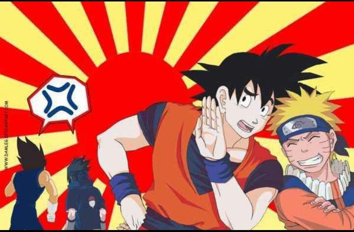 Naruto, Goku, Vegeta y Sasuke❤ | •Naruamino• Amino