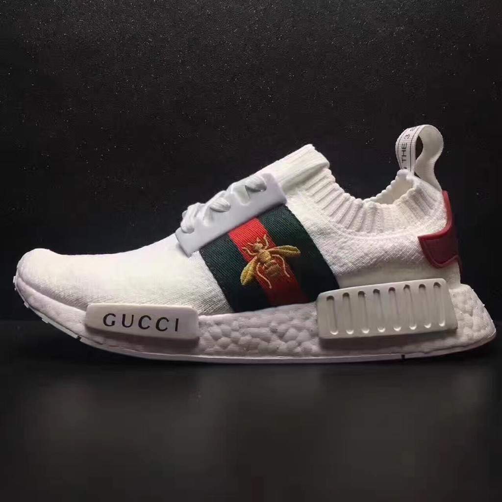 Adidas NMD Custom Gucci White Real Boost Unboxing