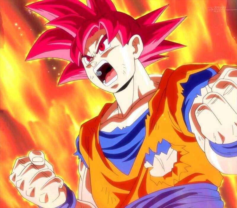 Fotos De Goku Dios Rojo Como Dibujar A Goku Ssj Dios Rojo El