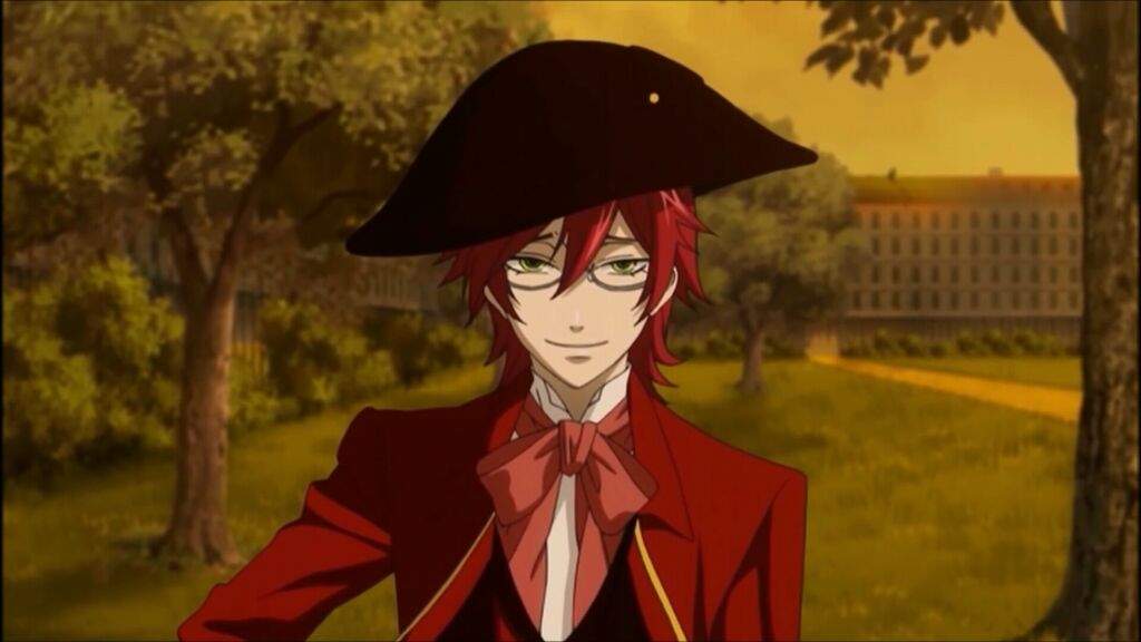 Grell with short hair.