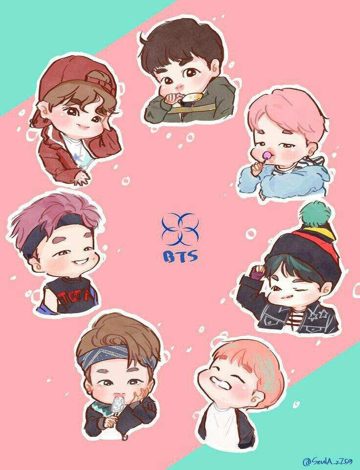  BTS  chibis   ARMY  s Amino Amino