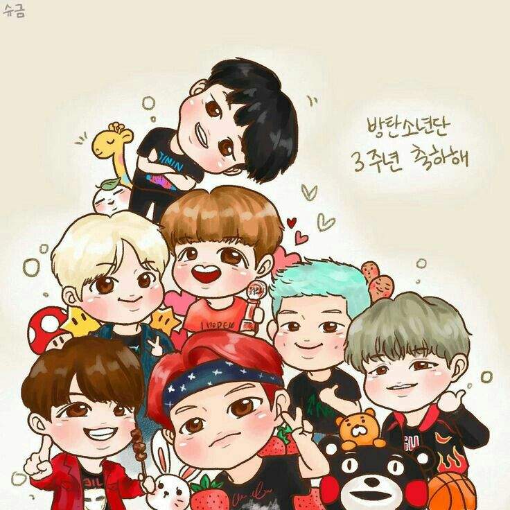 BTS chibis ,🤗 | ARMY's Amino Amino