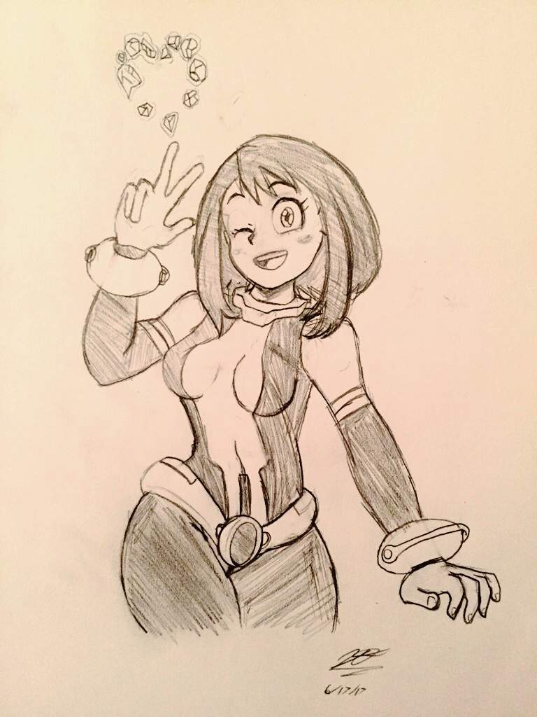 First Uraraka Drawing Tell Me Your Thoughts Pls Quq My Hero