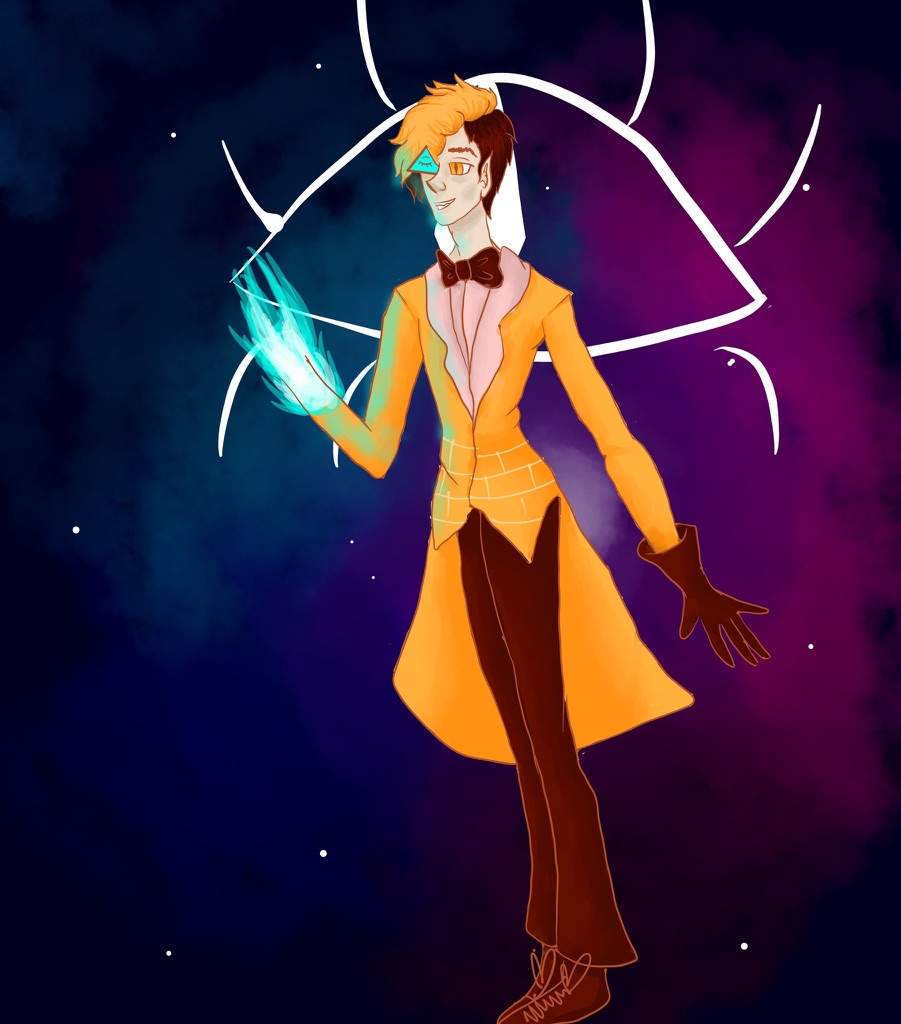 Human Bill Cipher + Process | Drawing Amino