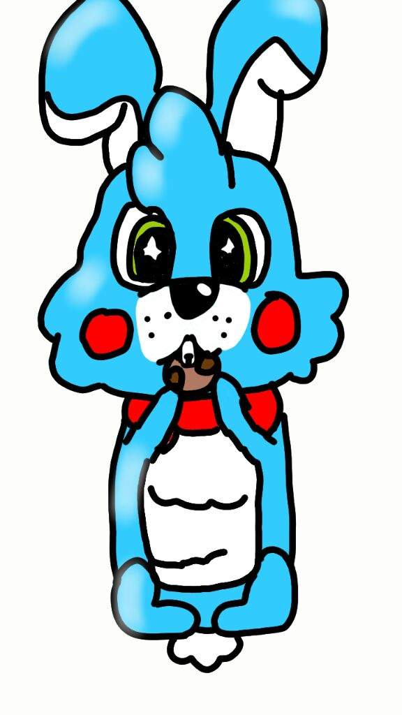 Adorable little toy bonnie eating a cookie? | Five Nights At Freddy's Amino