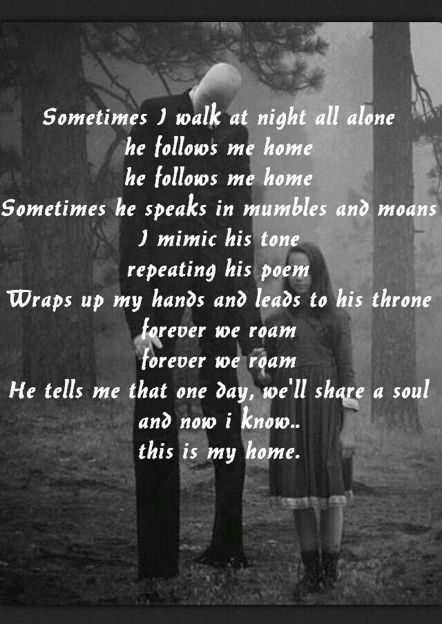 Slender man poem | Paranormal Amino