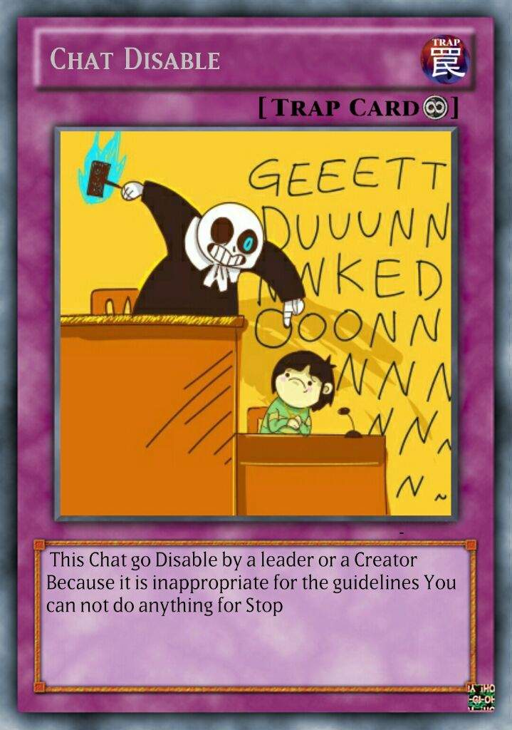 I Created This Card For Some Chat P Undertale Amino