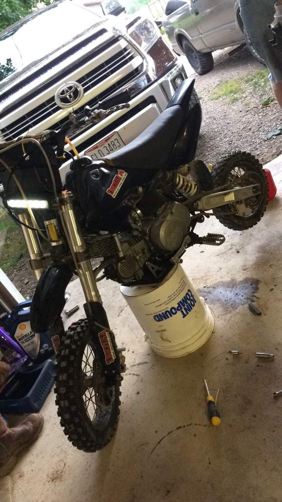 pit bike light bar