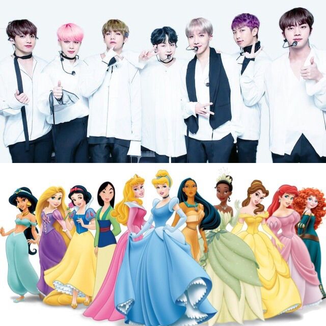 bts as disney princesses