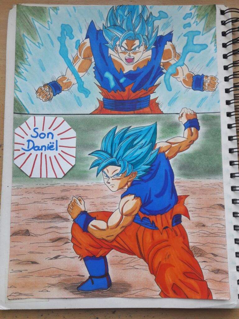 Goku perfected SSB / Full power SSB | Dragonball Z Art Amino Amino