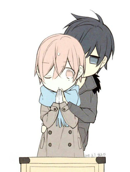 Kurose and Shirotani chibi💜⭐ | Anime Amino