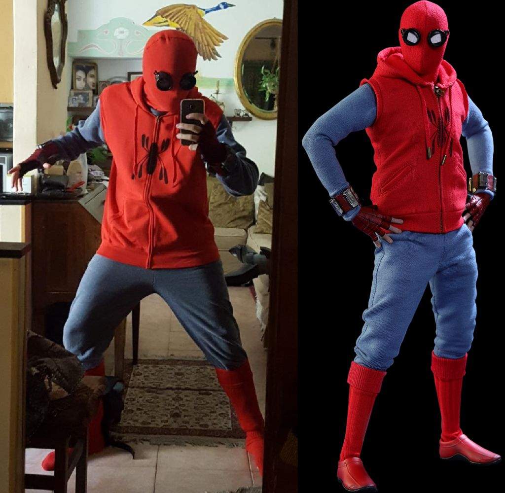 SPIDERMAN HOMECOMING homemade cosplay suit.