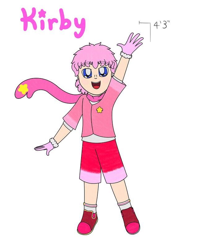 Kirby Gijinka design Kirby Amino