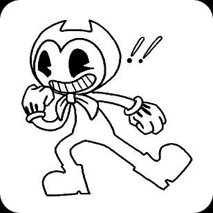 bendy and the ink machine coloring pages inky bendy