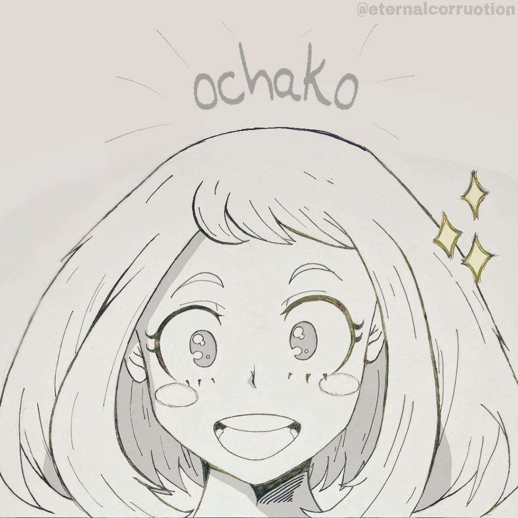 How To Draw My Hero Academia Uraraka Drawing Art Ideas