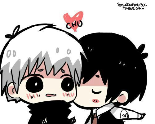 Kaneki y Touka Chibi | •Anime• Amino