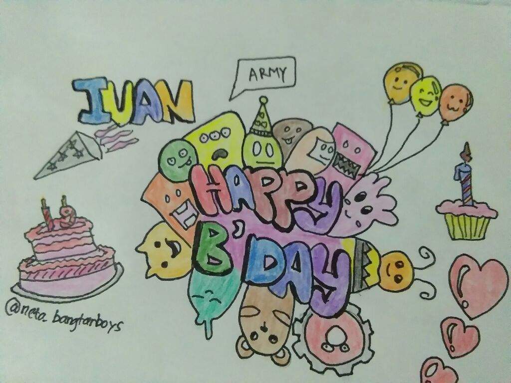 Doodle Untuk Temanku Ivan Rista Dan Efi BTS ARMY INDONESIA AMINO