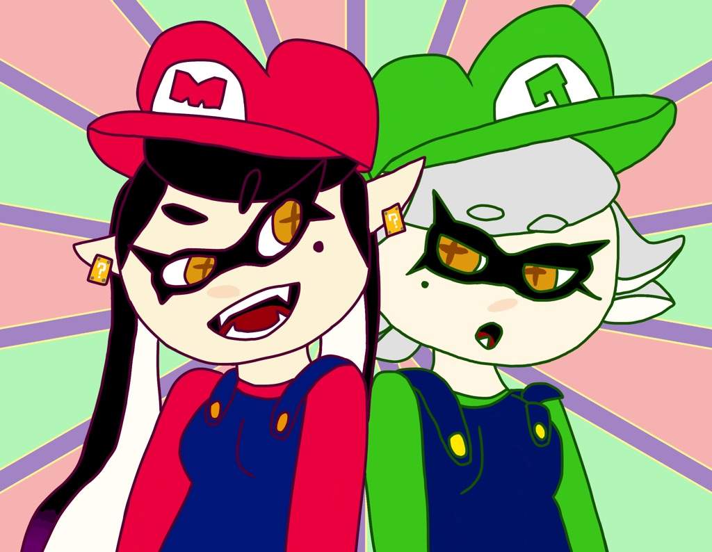 Squid Sisters Mario Bros Mario Amino 4630