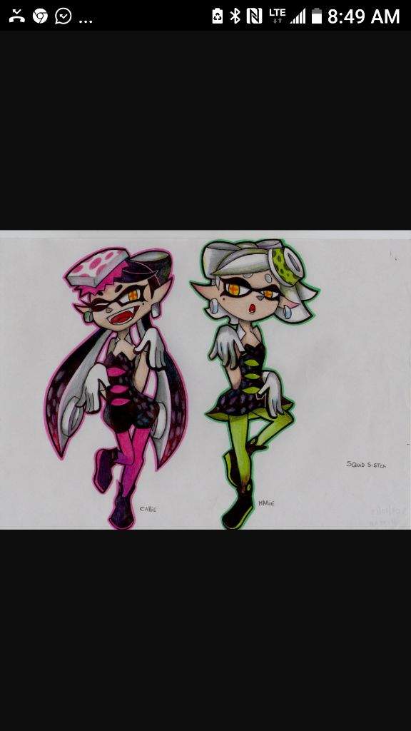 Squid Sister Drawing Splatoon Amino 6924